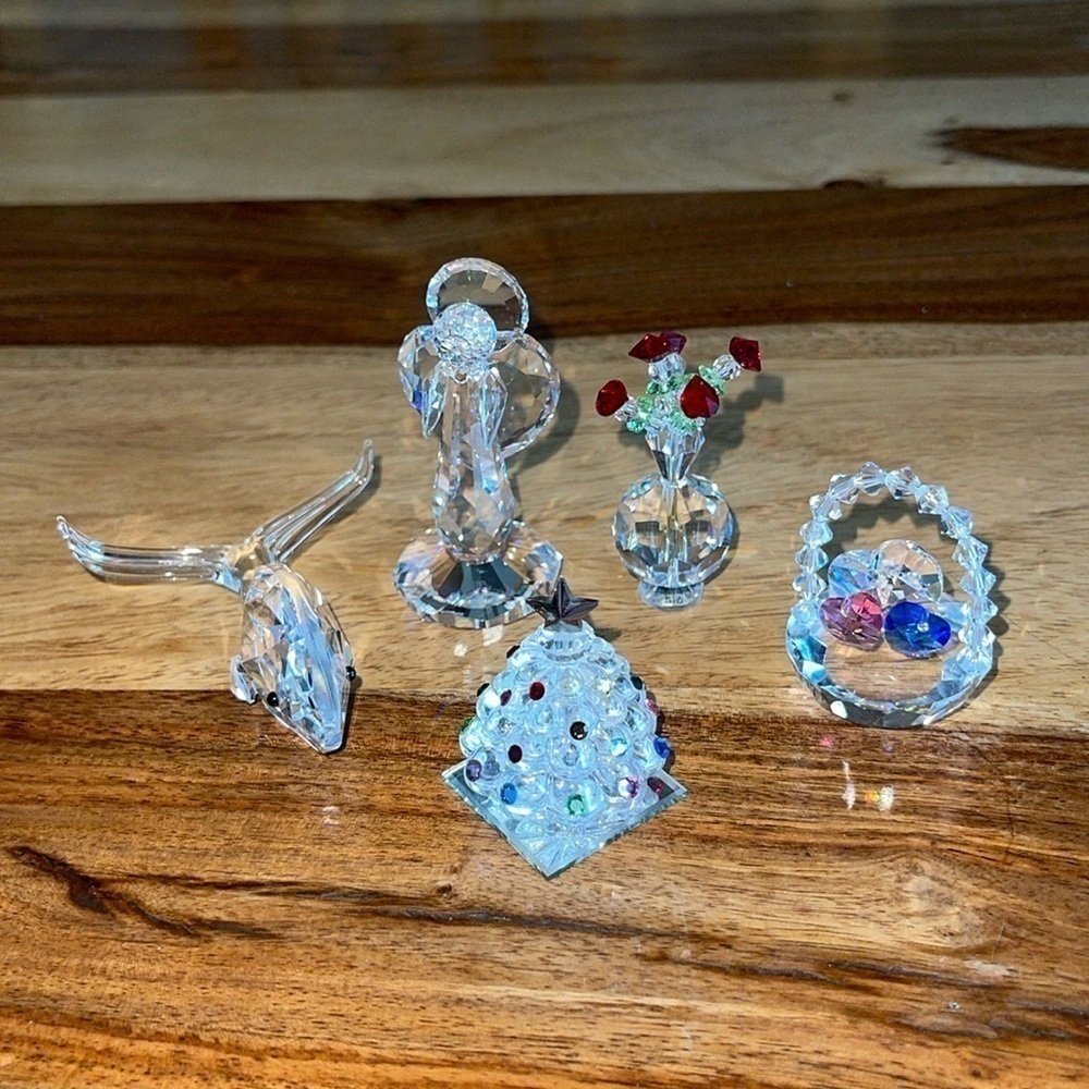 Faceted Crystal Figurine Bundle